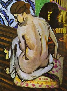 Matisse seated nude back turned