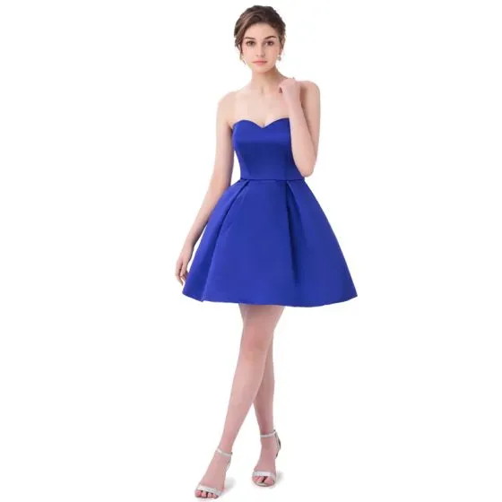 Sexy royal blue cocktail dress