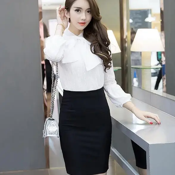 Girl short office skirt