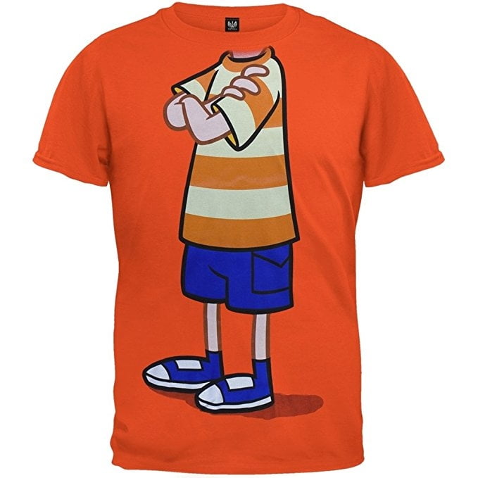 Adult phineas and ferb shirt