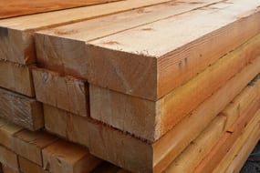 Rough sawn douglas fir lumber
